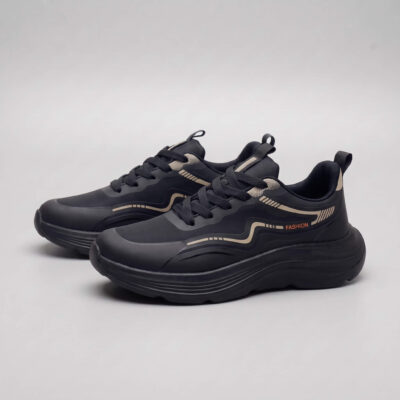 Casual Running Sneakers – Black