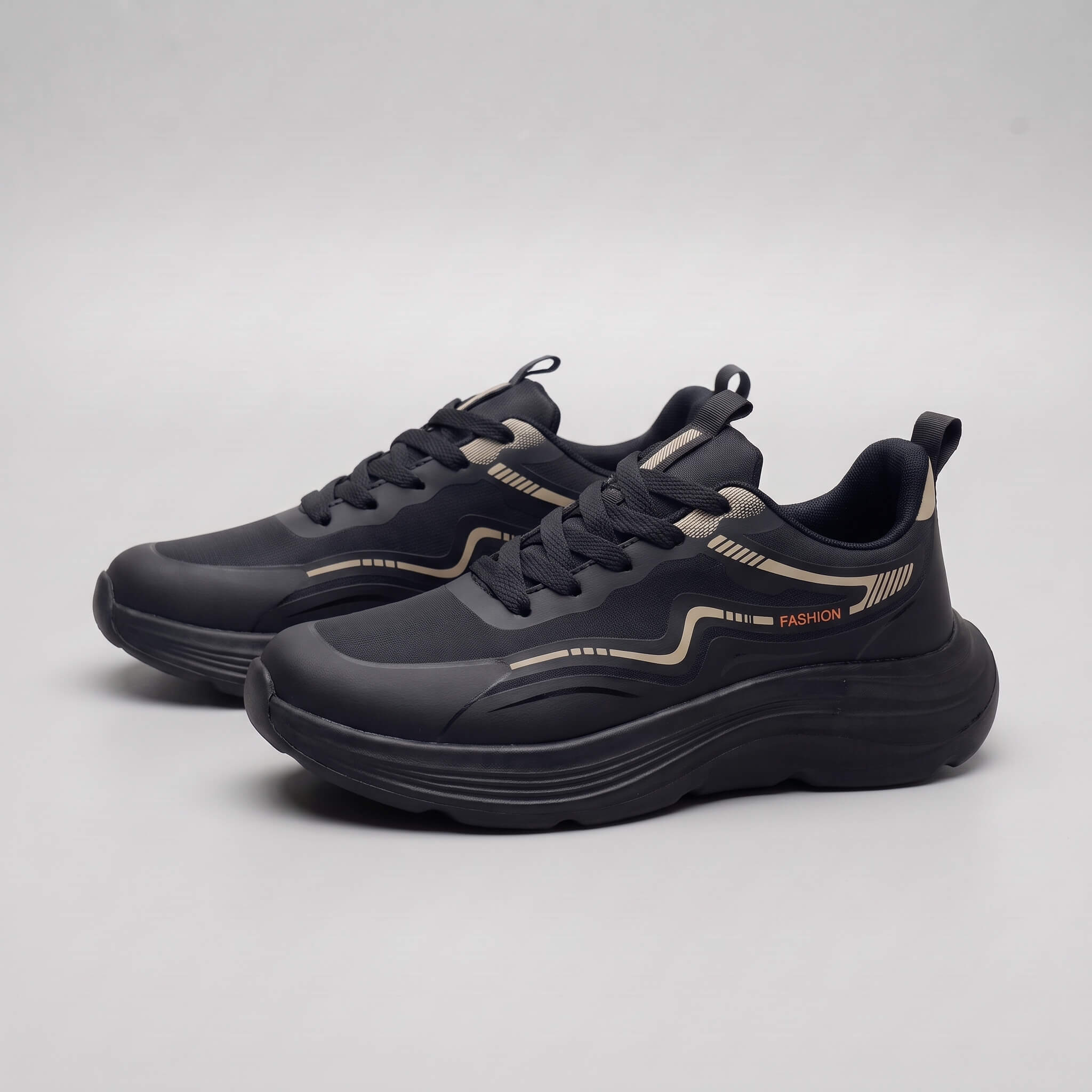 Casual Running Sneakers – Black