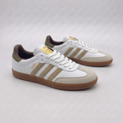 Samba Vegan – White & Brown